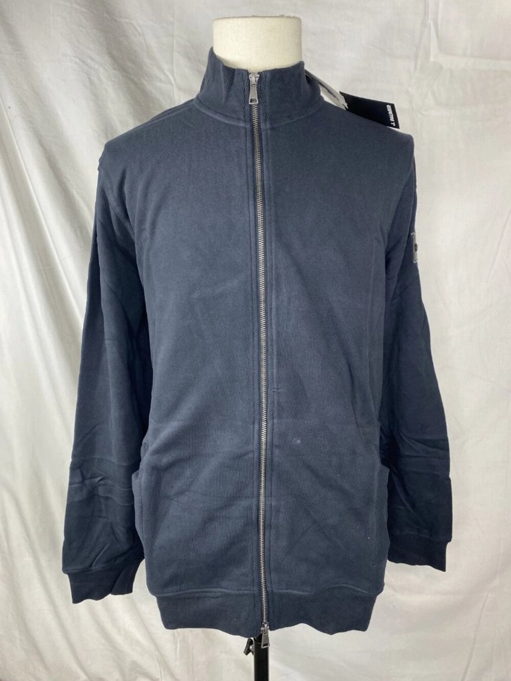 J. Palmer Mens Tampa Bay Buccaneers Full-Zip Sweatshirt Navy Blue Size XL Soft